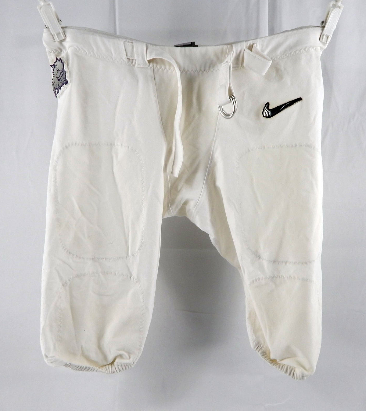 2022 Texas Christian TCU Frogs #66 Game Used White Pants College Playoffs 42 7