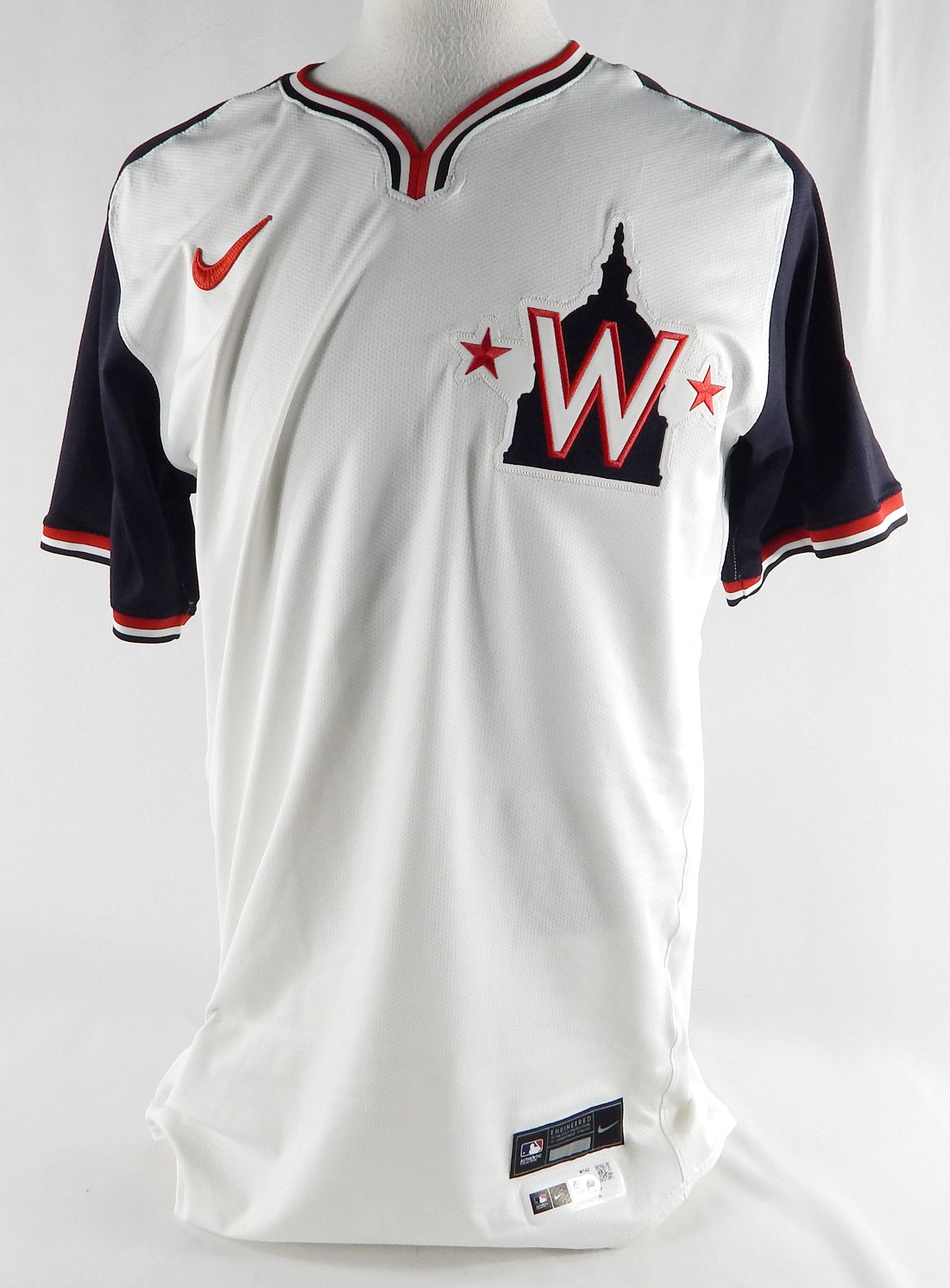 2024 Washington Nationals Zach Brzykcy #66 Game Issued White Jersey DC Alt 44 84