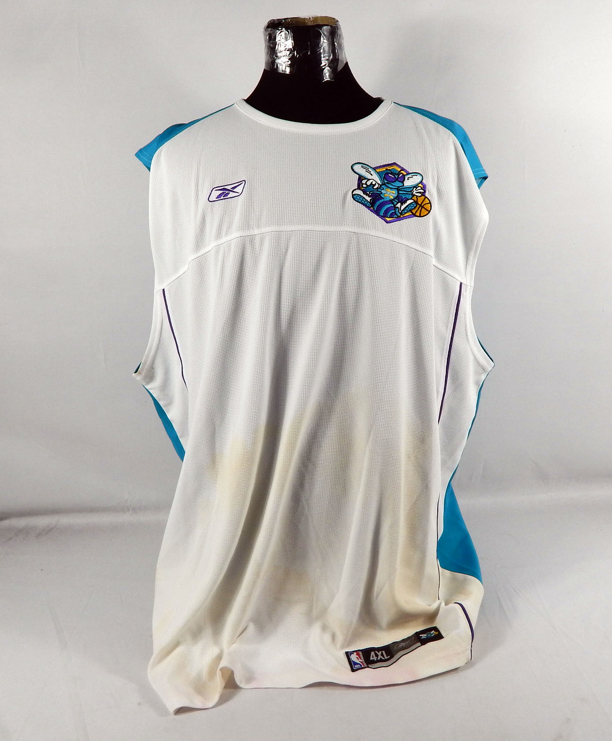 2000s New Orleans Hornets Game Issued White Tank Top Shirt 4XLT DP72340