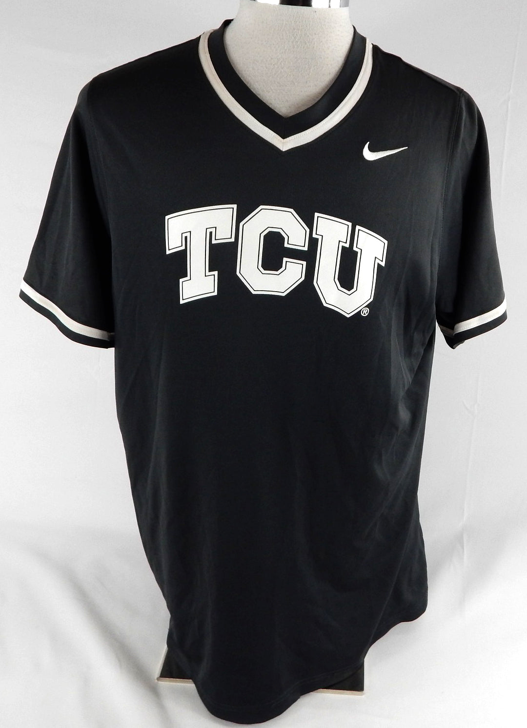 2020 Texas Christian TCU Frogs #14 Game Issued Grey Practice Jersey Baseball 97