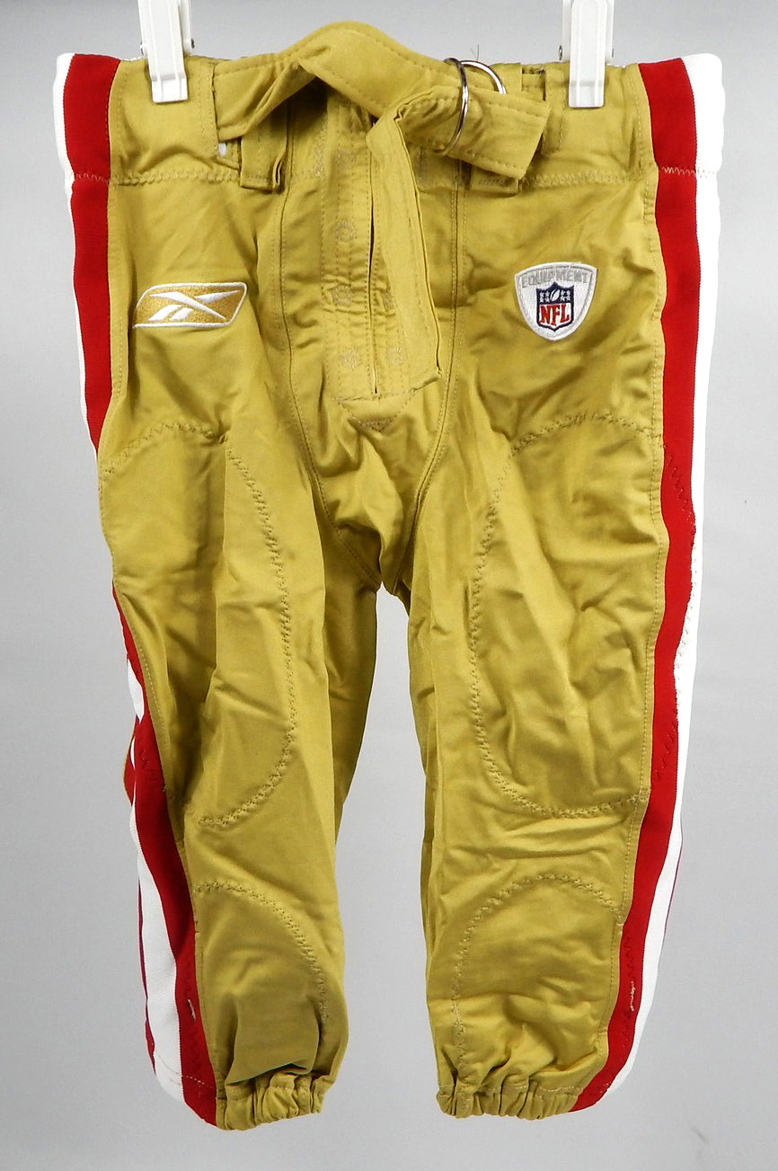 2009 San Francisco 49ers Game Issued Gold Pants 34 141