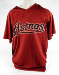 Houston Astros Matt Nevarez #91 Game Used Red Jersey ST BP 52 DP67606