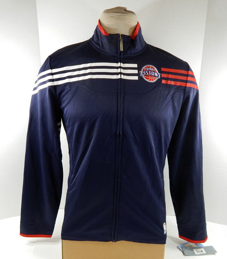 2011-12 Womens Detroit Pistons Authentic Navy Track Jacket Adidas NWT XL 90S
