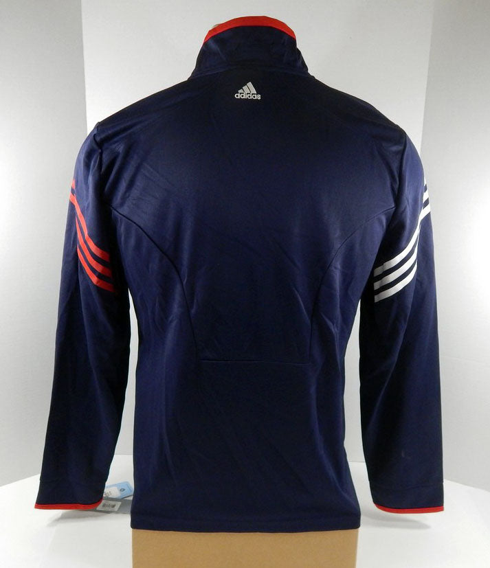 2011-12 Womens Detroit Pistons Authentic Navy Track Jacket Adidas NWT XL 90S Pic2