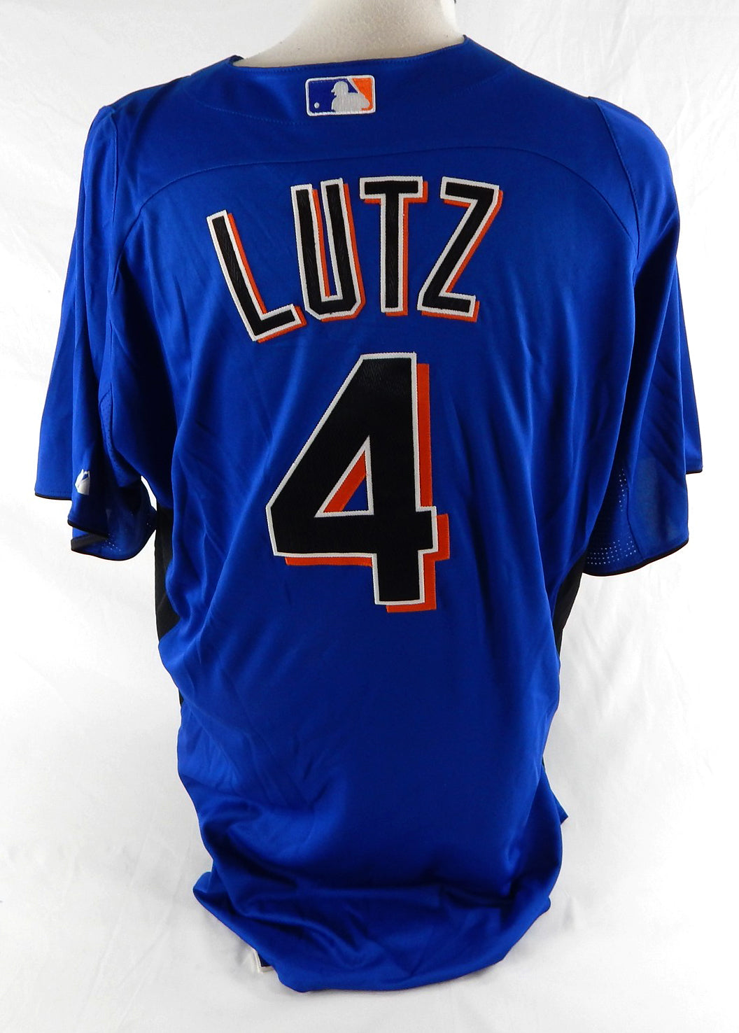 2011 New York Mets Zach Lutz #4 Game Issued Blue Jersey ST BP 46 426 Pic2