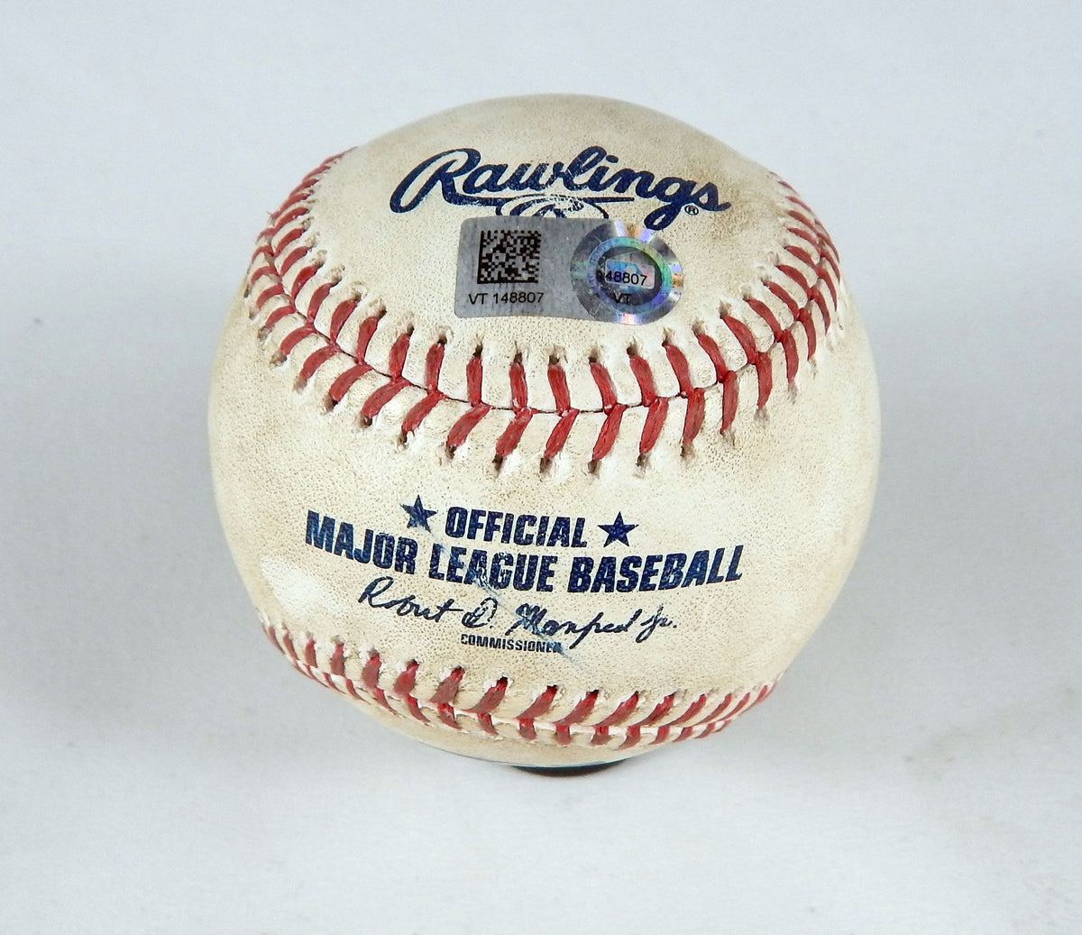 2023 Reds Nationals Game Used Baseball Patrick Corbin Spencer Steer Foul. 343 Pic2