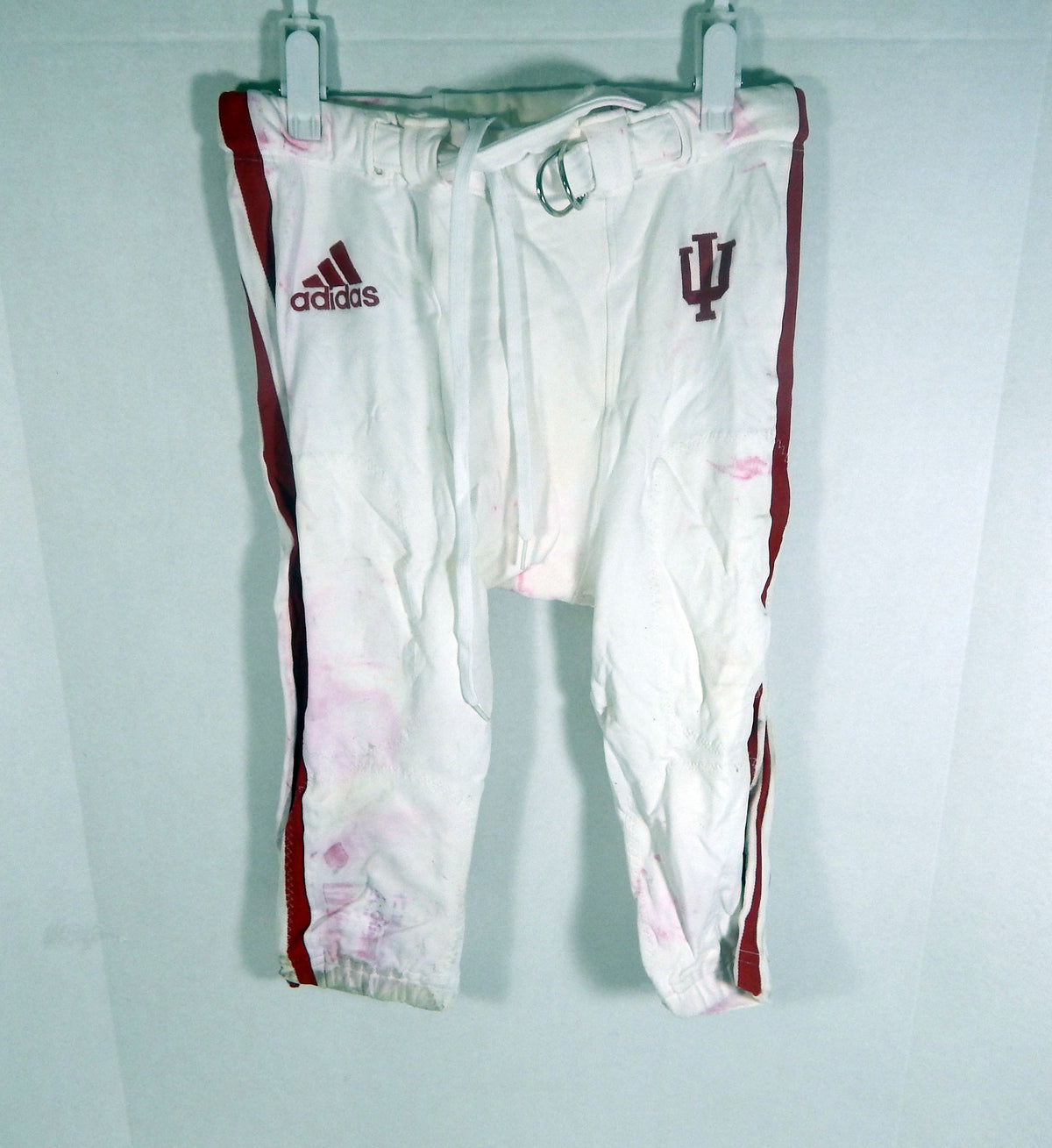 Indiana Hoosiers #61 Game Used White Pants L DP62436