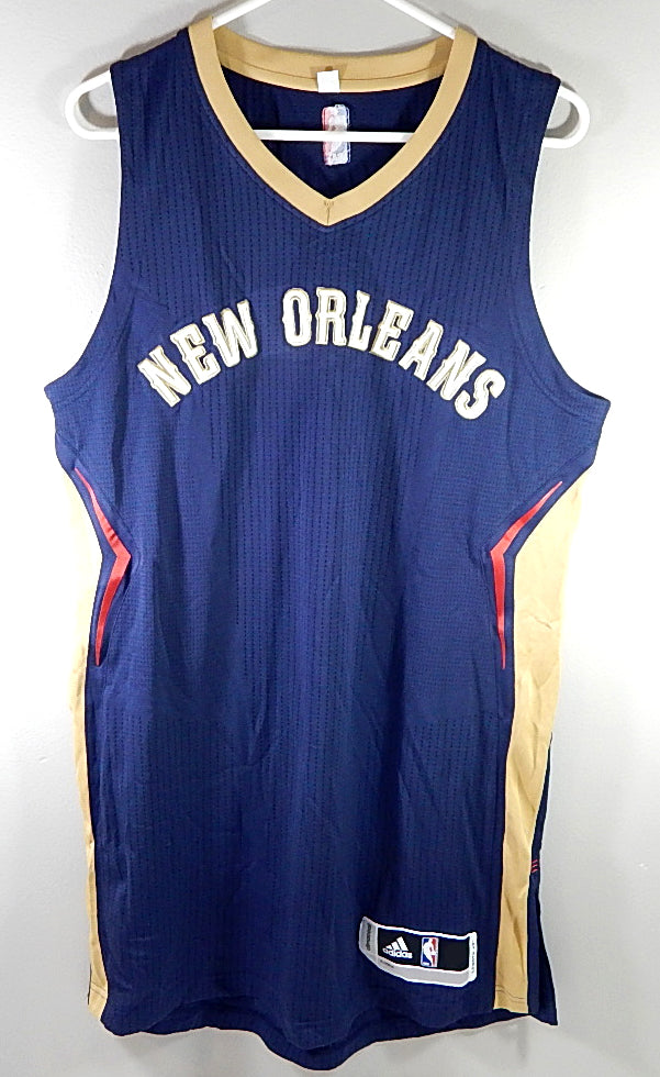New Orleans Pelicans Adidas Team Issued Practice Basketball Jersey Blue 3XL +4"