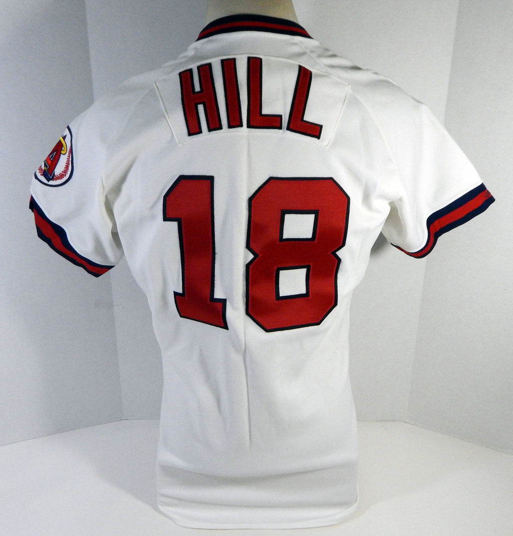 1991 California Angels Donnie Hill #18 Game Used White Jersey 408