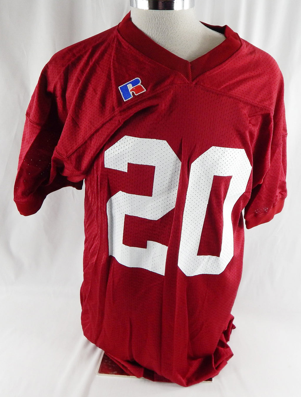 1990s Alabama Crimson Tide #20 Game Issued Pos Used Red Practice Jersey XL 364