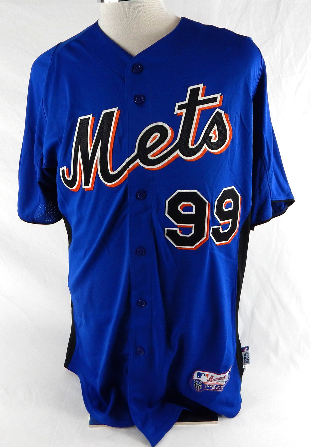 2011 New York Mets Frank Fultz #99 Game Issued Blue Jersey ST BP 44 428