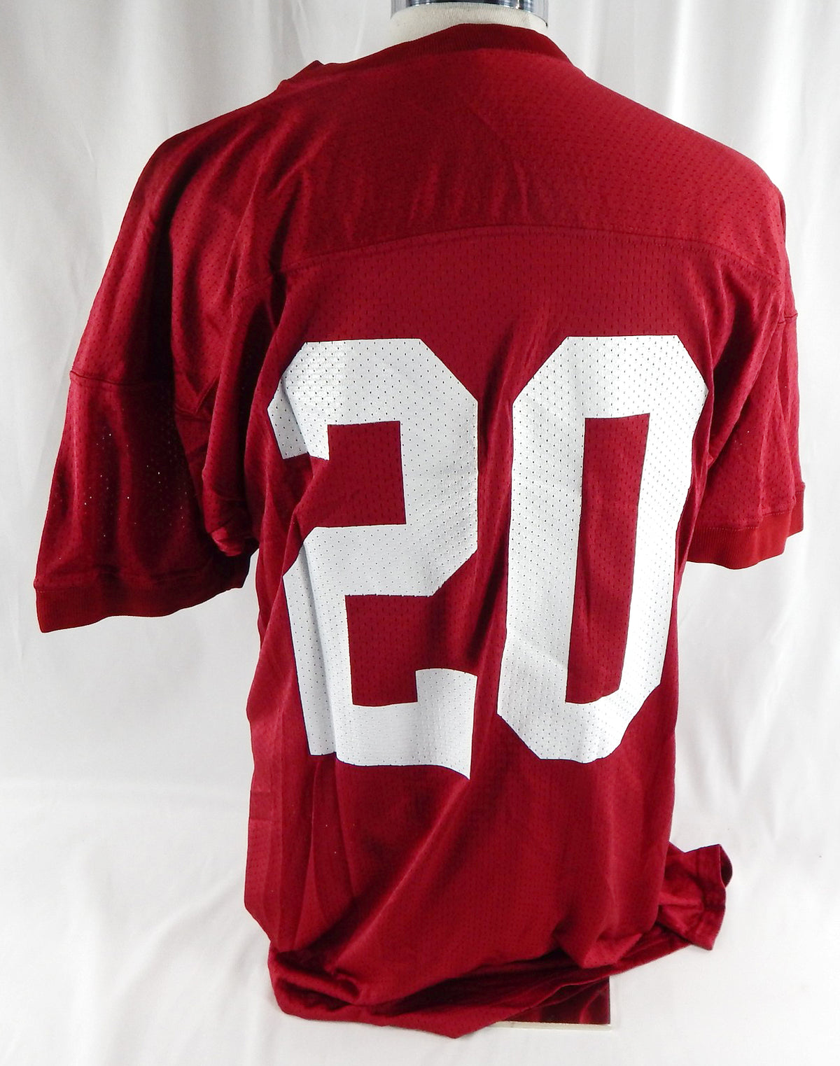 1990s Alabama Crimson Tide #20 Game Issued Pos Used Red Practice Jersey XL 364 Pic2