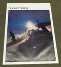1977 Sports Illustrated Poster Sunset Skiing Measures 24" X 36"