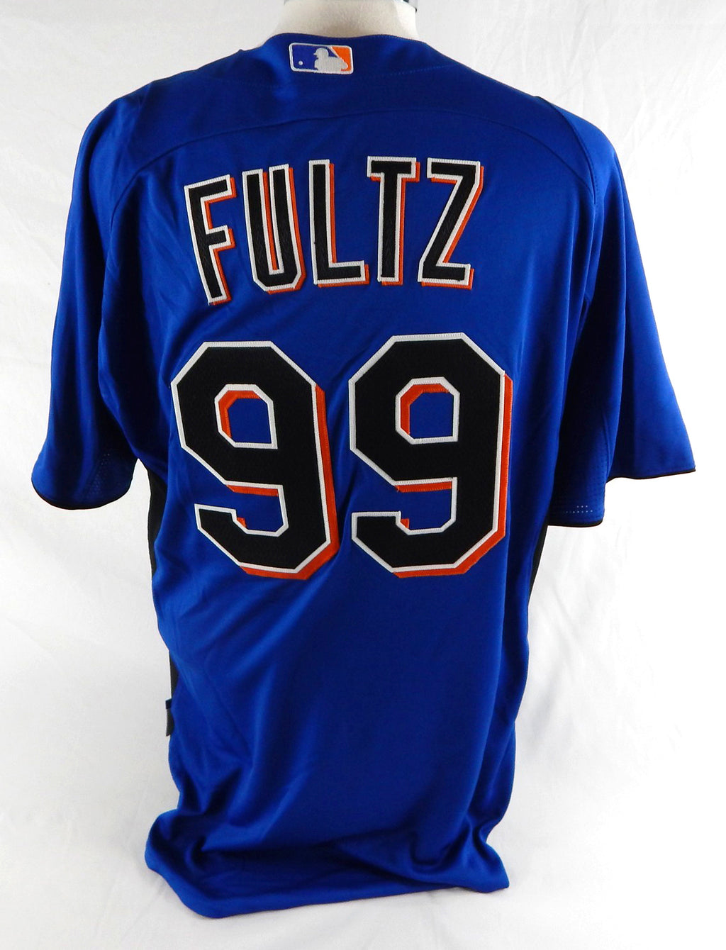 2011 New York Mets Frank Fultz #99 Game Issued Blue Jersey ST BP 44 428 Pic2