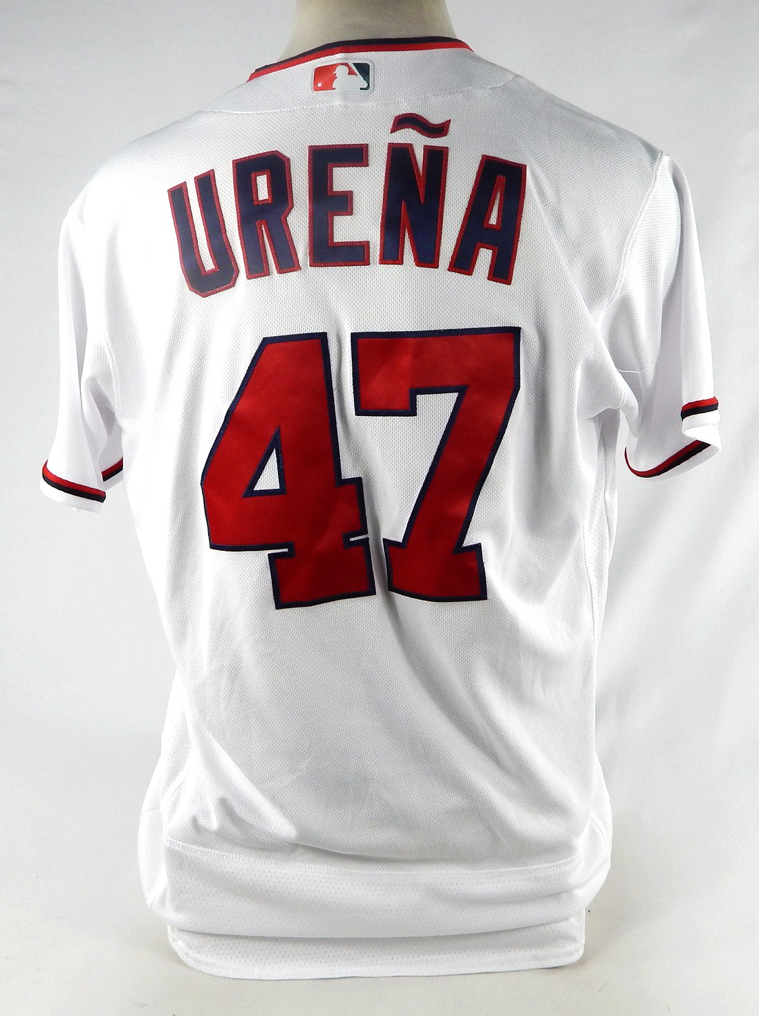 2022 Washington Nationals Richard Urena #47 Game Issued White Jersey 44 427