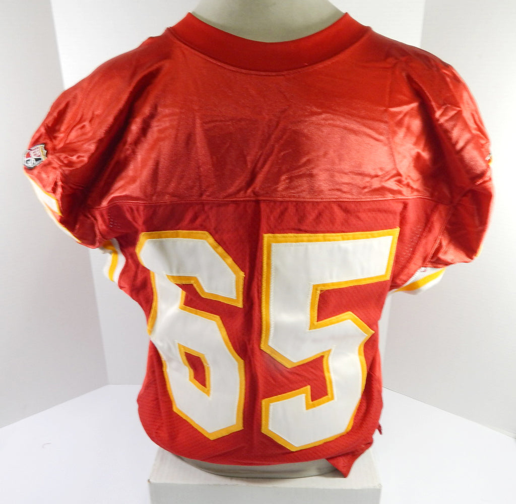1995 Kansas City Chiefs #65 Game Issued Red Jersey 48 777 Pic2
