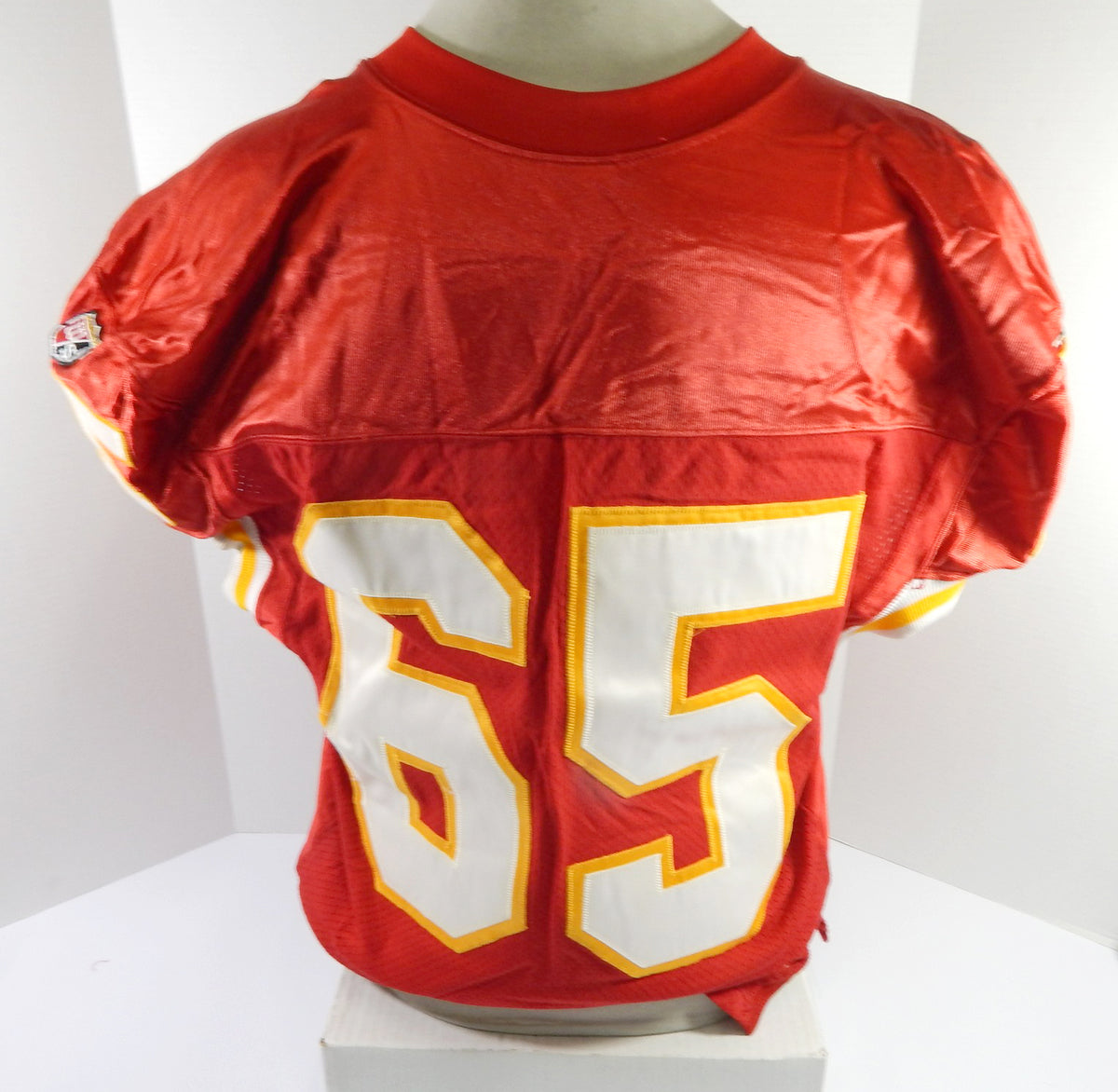 1995 Kansas City Chiefs #65 Game Issued Red Jersey 48 777 Pic2