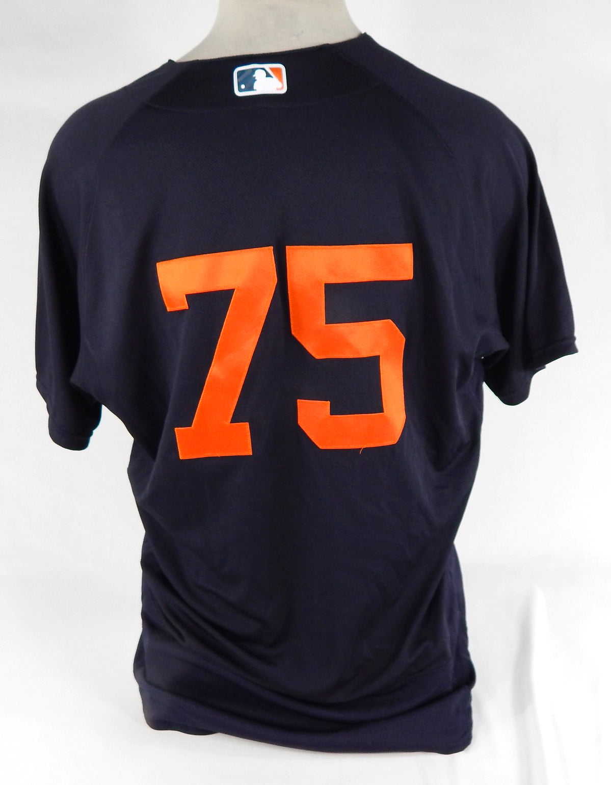 2020 Detroit Tigers Nolan Blackwoo #75 Game Issued Pos Used Navy Jersey BP ST 7