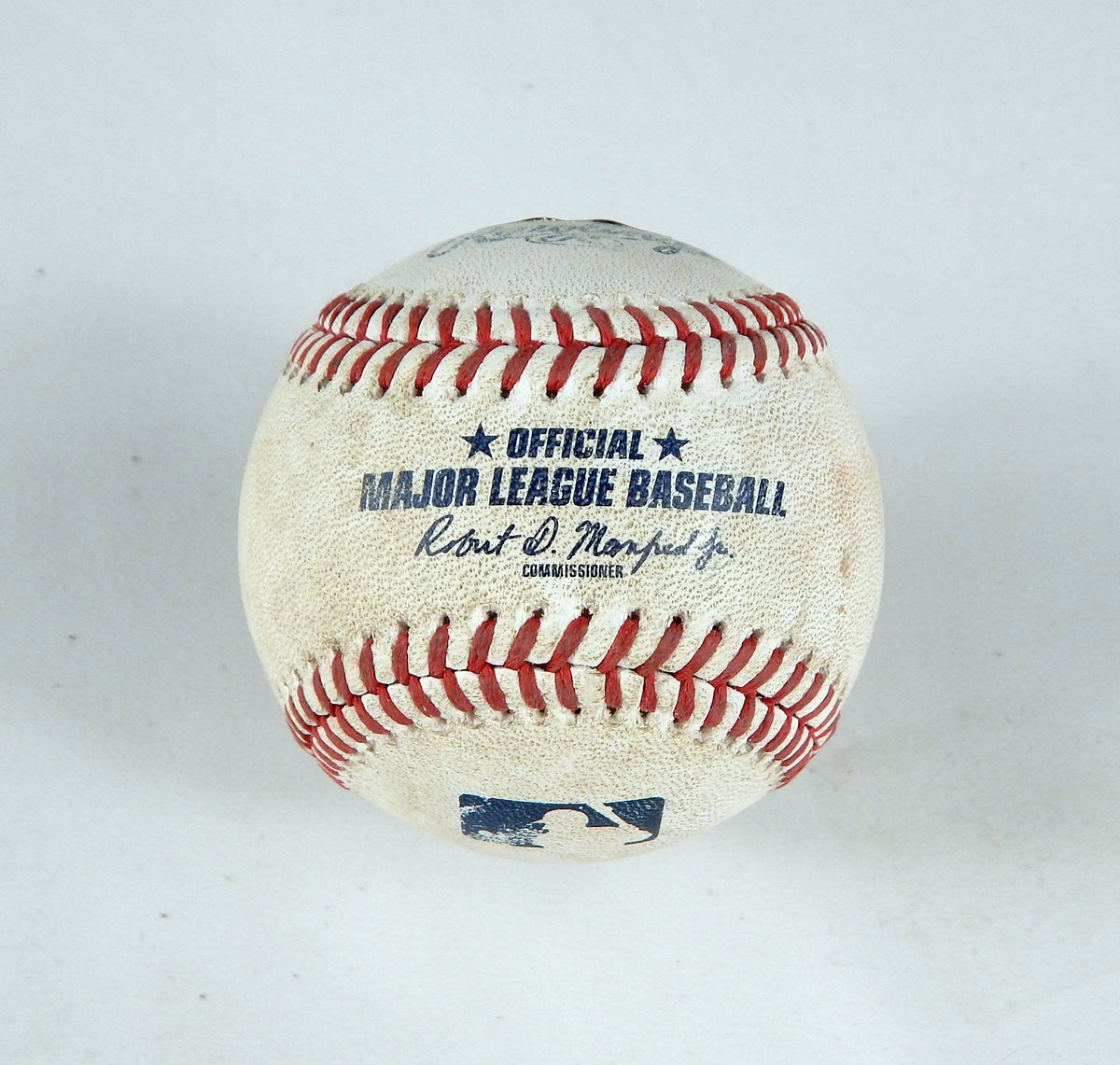 2023 Marlins Nationals Game Used Baseball Braxton Garrett Jeimer Candelario LO