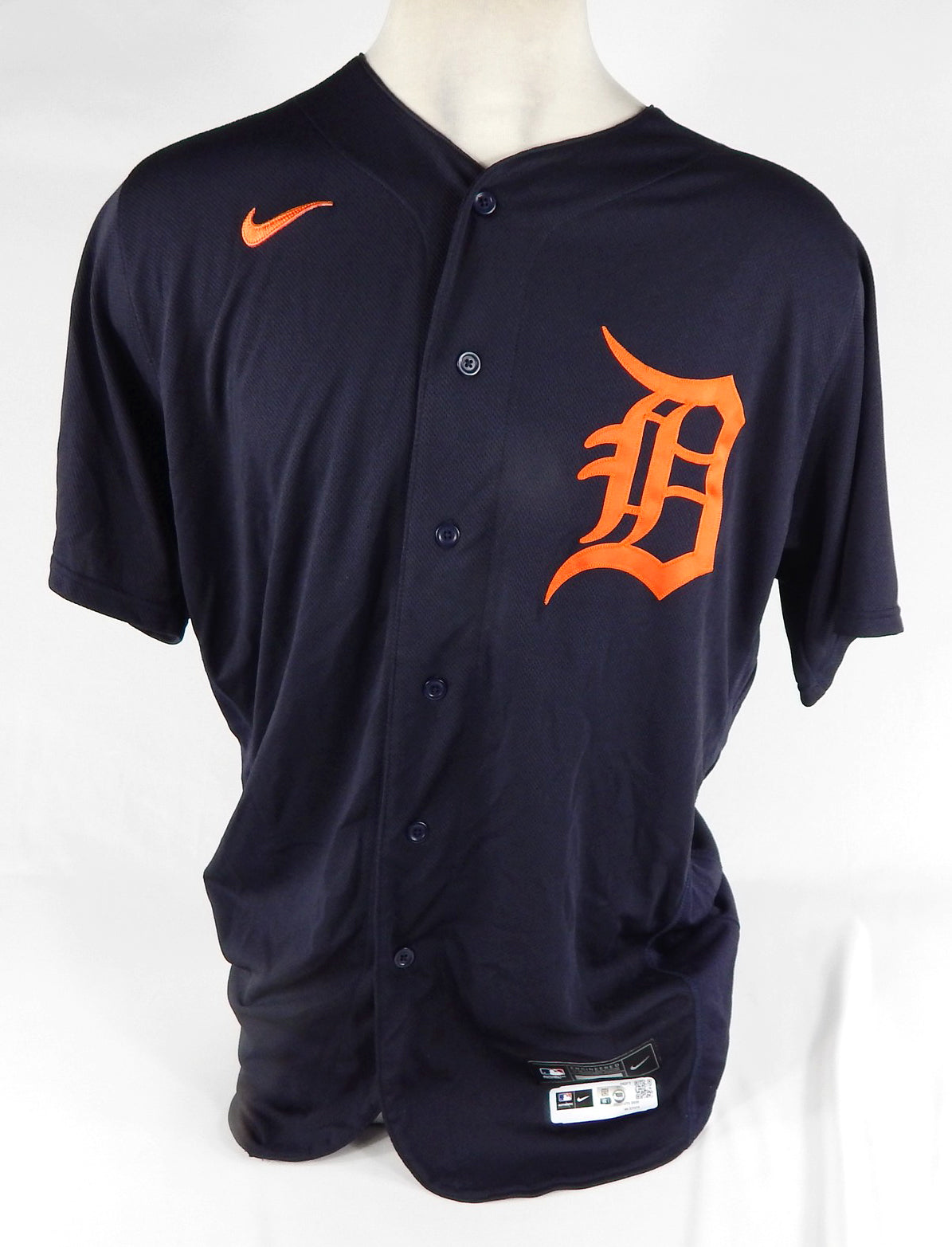 2020 Detroit Tigers Nolan Blackwoo #75 Game Issued Pos Used Navy Jersey BP ST 7 Pic2