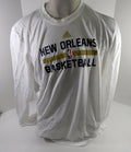 2015-16 New Orleans Pelicans Team Issued White Longsleeve Training Shirt 3XL 6