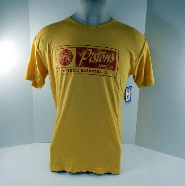 Womens Detroit Pistons Yellow Shirt Sportiqe NWT 53S