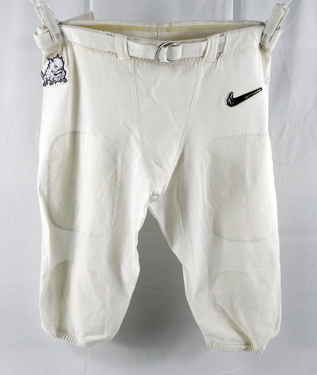 2022 Texas Christian TCU Frogs #56 Game Used White Pants College Playoffs 40 9
