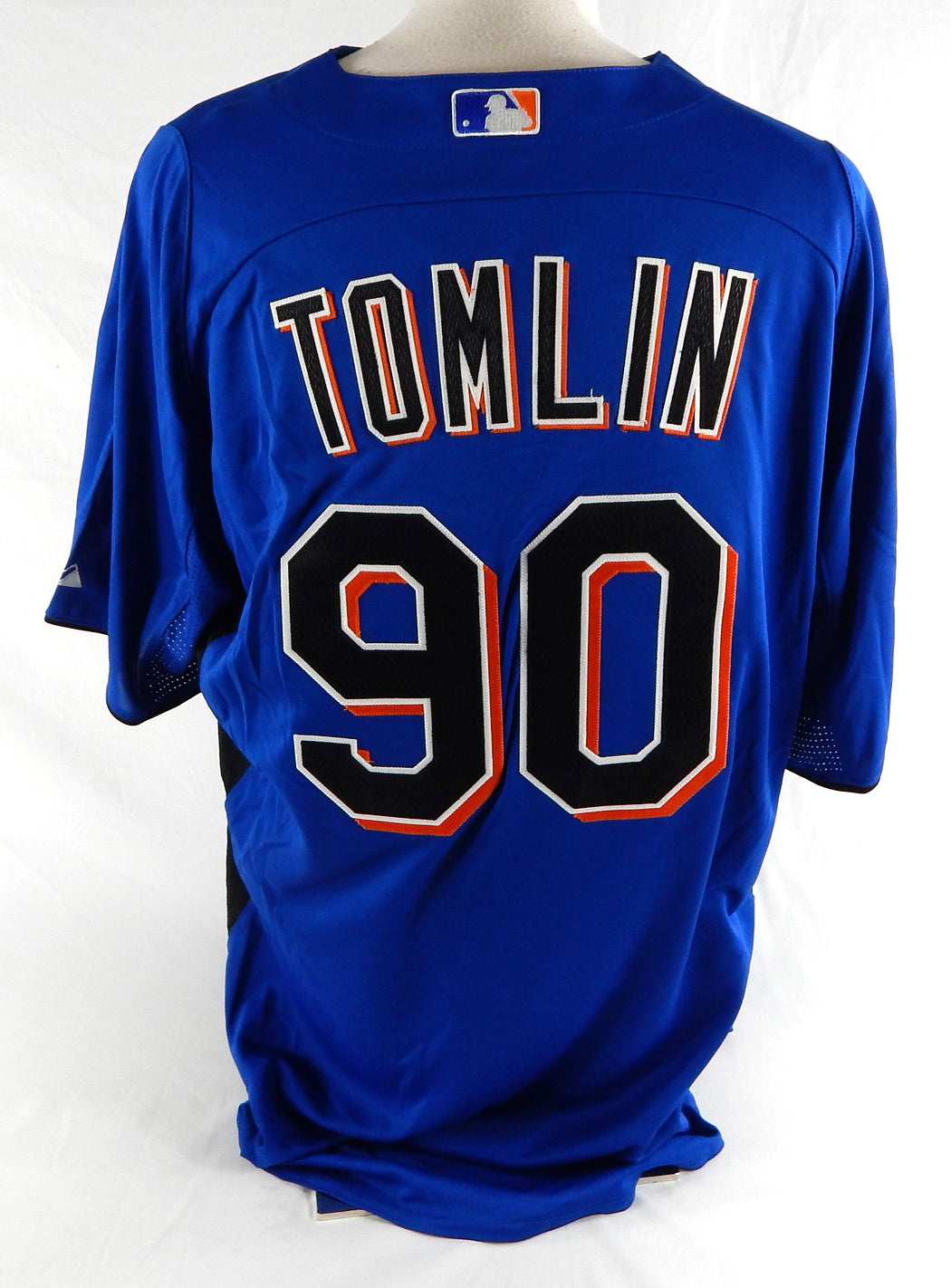 2011 New York Mets Tomlin #90 Game Issued Blue Jersey ST BP 48 429 Pic2