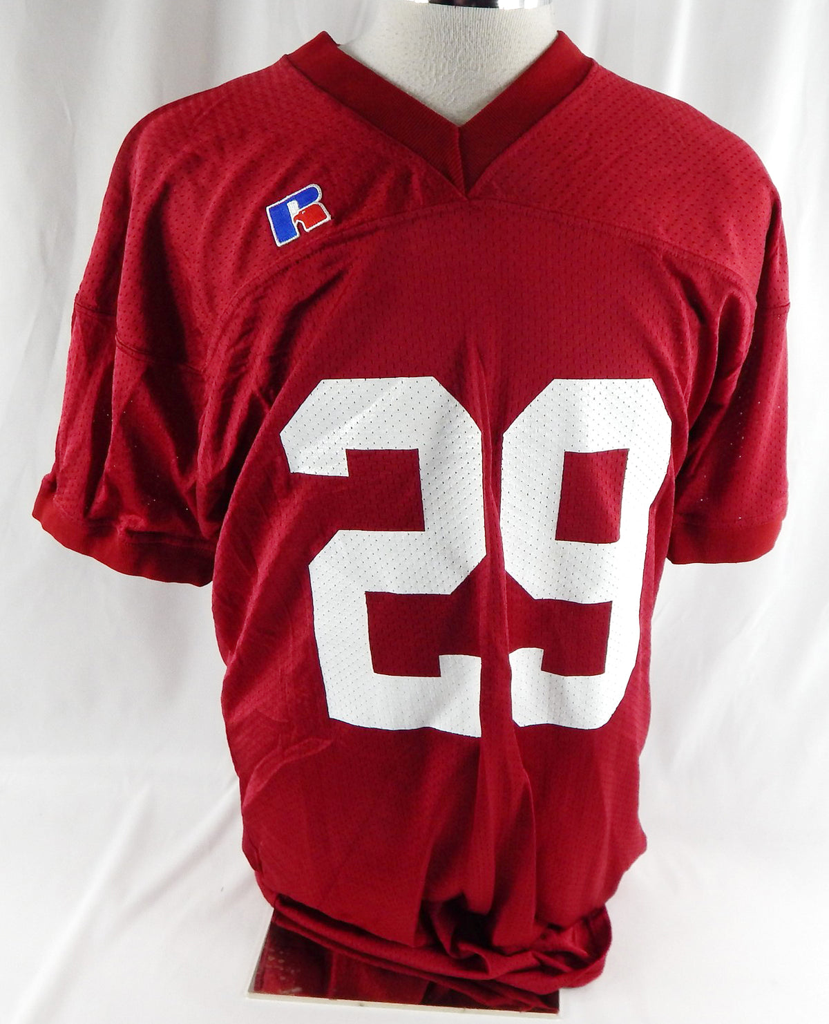 1990s Alabama Crimson Tide #29 Game Issued Pos Used Red Practice Jersey XL 366