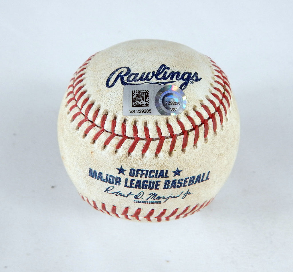 2023 Reds Nationals Game Used Baseball Patrick Corbin Curt Casali Ground Out 51 Pic2