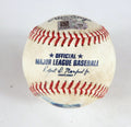 2023 Marlins Nationals Game Used Baseball Alcantara Lane Thomas RBI Double 54