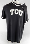 2020 Texas Christian TCU Frogs #34 Game Issued Grey Practice Jersey Baseball 05