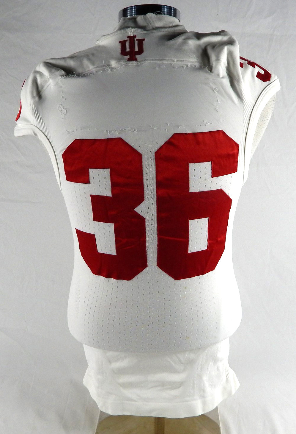 Indiana Hoosiers #36 Game Used White Jersey Football NP Rem M 171 Pic2