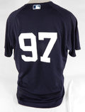 2020 Detroit Tigers #97 Game Issued Pos Used Navy Jersey BP ST 48 DP67751