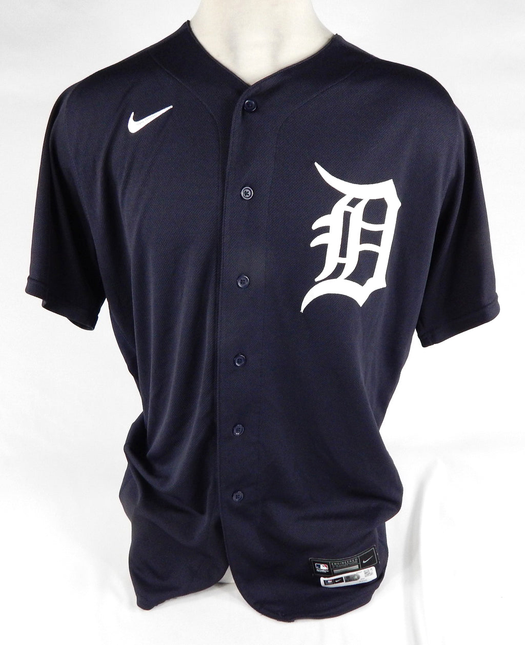 2020 Detroit Tigers #97 Game Issued Pos Used Navy Jersey BP ST 48 DP67751 Pic2