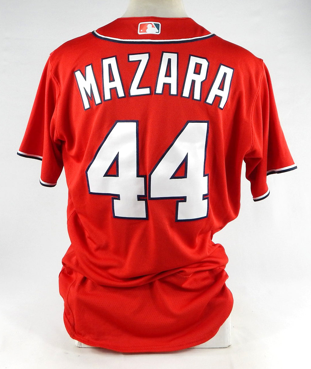2023 Washington Nationals Nomar Mazara #44 Game Issued Red Jersey 46 428