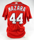 2023 Washington Nationals Nomar Mazara #44 Game Issued Red Jersey 46 428