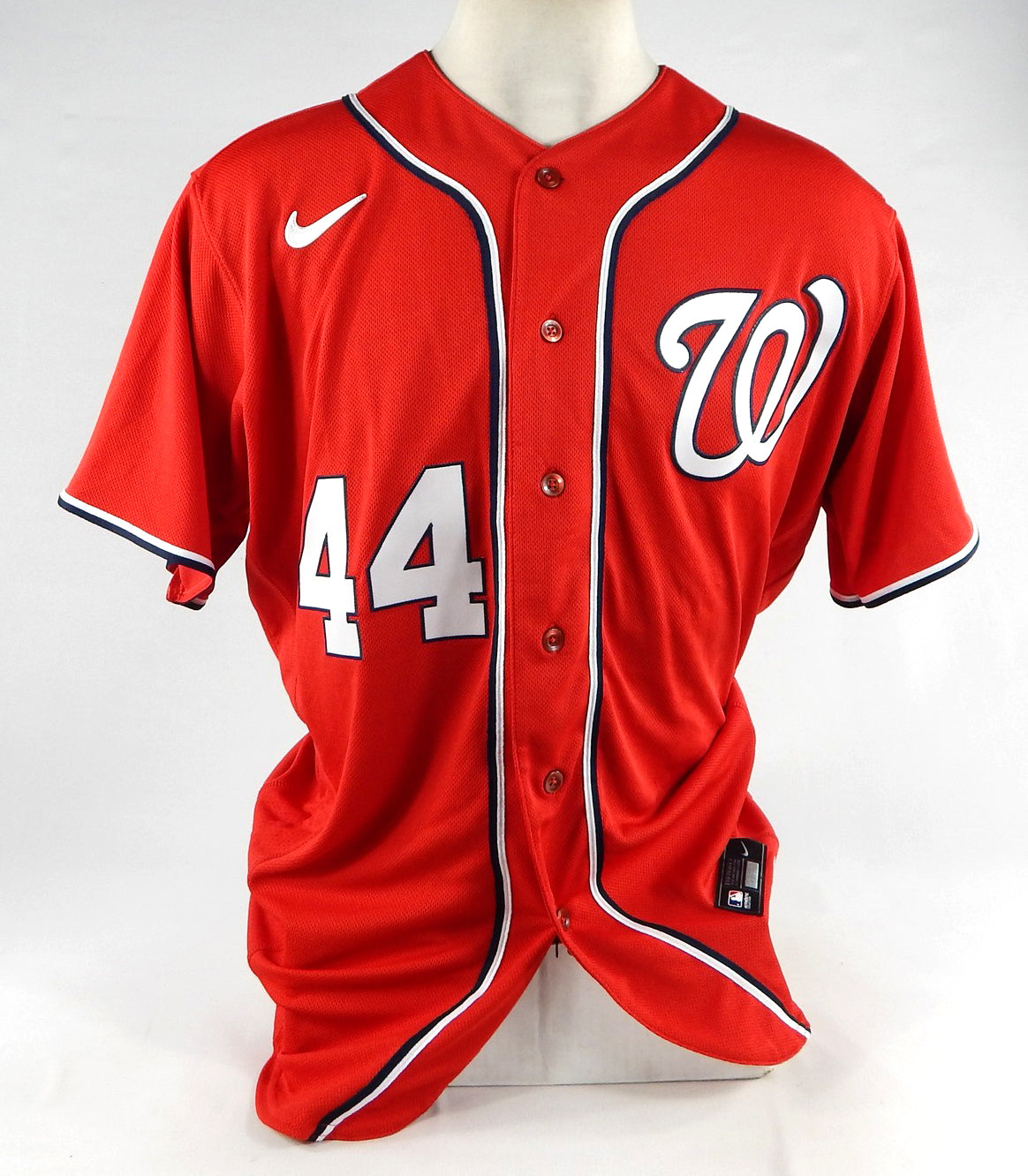 2023 Washington Nationals Nomar Mazara #44 Game Issued Red Jersey 46 428 Pic2