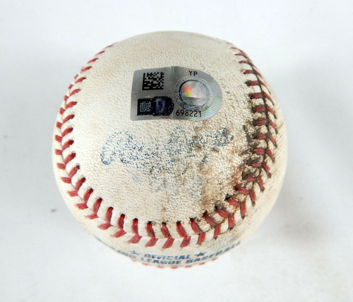 2023 Cardinals Nationals Game Used Baseball Miles Mikolas Luis Garcia Foul 6 Pic2