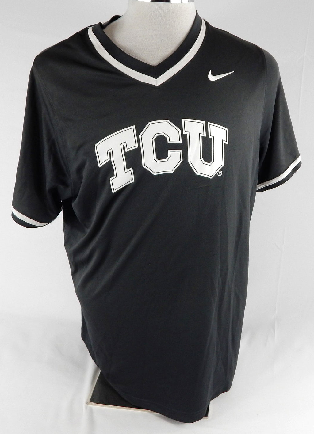 2020 Texas Christian TCU Frogs #48 Game Issued Grey Practice Jersey Baseball 06