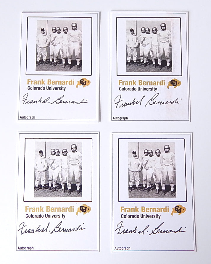 Lot of (4) Frank Bernardi Signed Reprint Autograph Card Auto Colorado