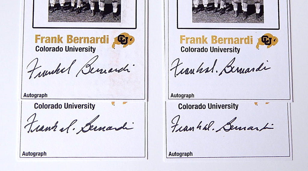 Lot of (4) Frank Bernardi Signed Reprint Autograph Card Auto Colorado Pic2