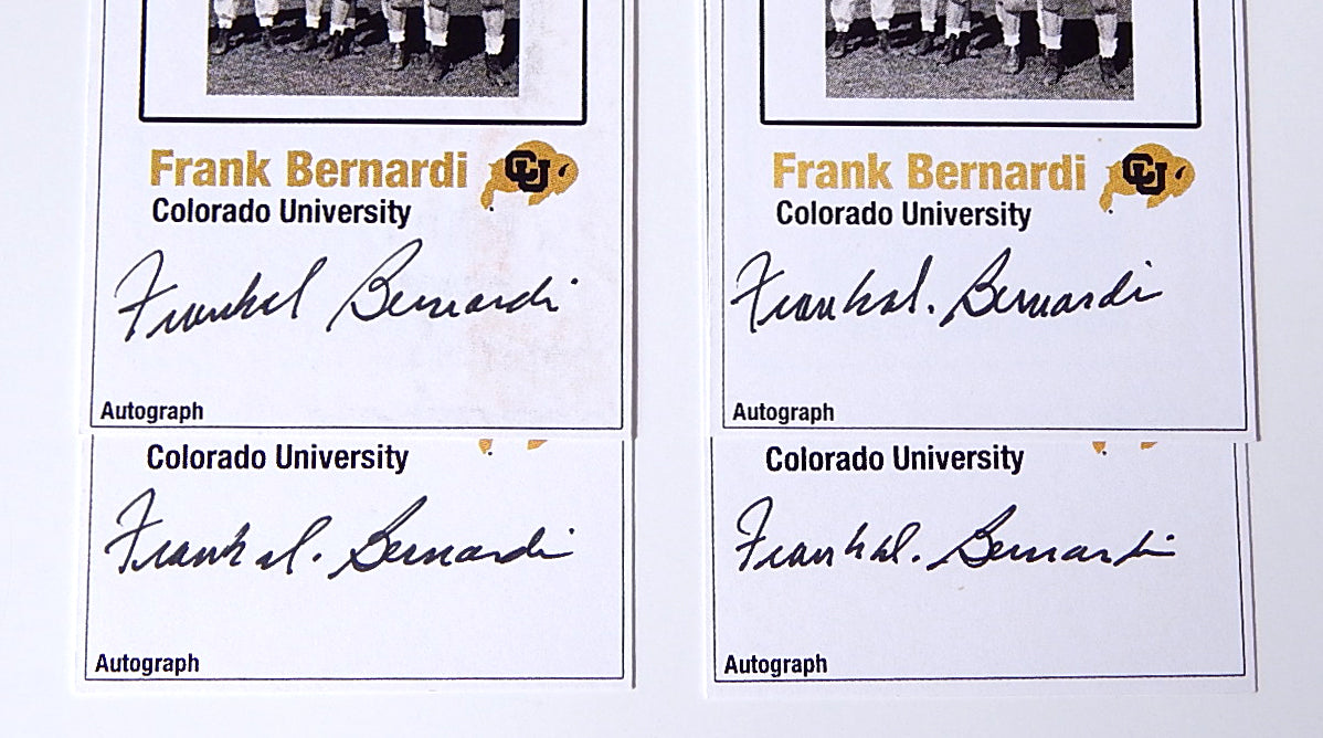 Lot of (4) Frank Bernardi Signed Reprint Autograph Card Auto Colorado Pic2