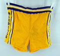 1980s Golden State Warriors #40 Game Used Yellow Shorts 36 804