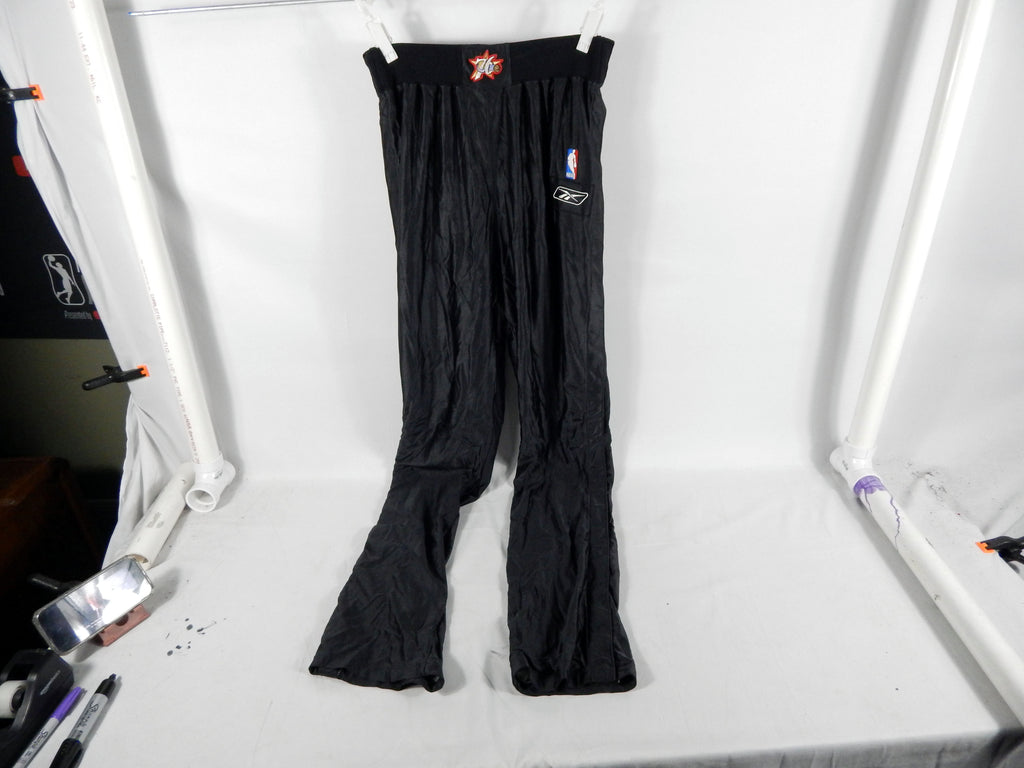 1990s Philadelphia 76ers #30 Game Used Black Warm Up Pants 36+1 675