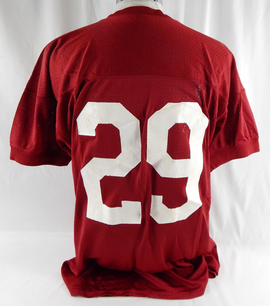 1990s Alabama Crimson Tide #29 Game Issued Pos Used Red Practice Jersey XL 370 Pic2
