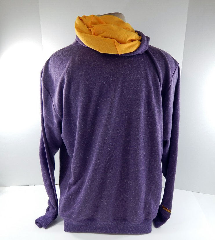 Mens Utah Jazz Purple Sweatshirt Snow Wash Mitchell Ness NWT 58S Pic2