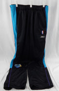 2005-06 New Orleans Hornets Moochie Norris #25 Game Used Black Warm Up Pants 5