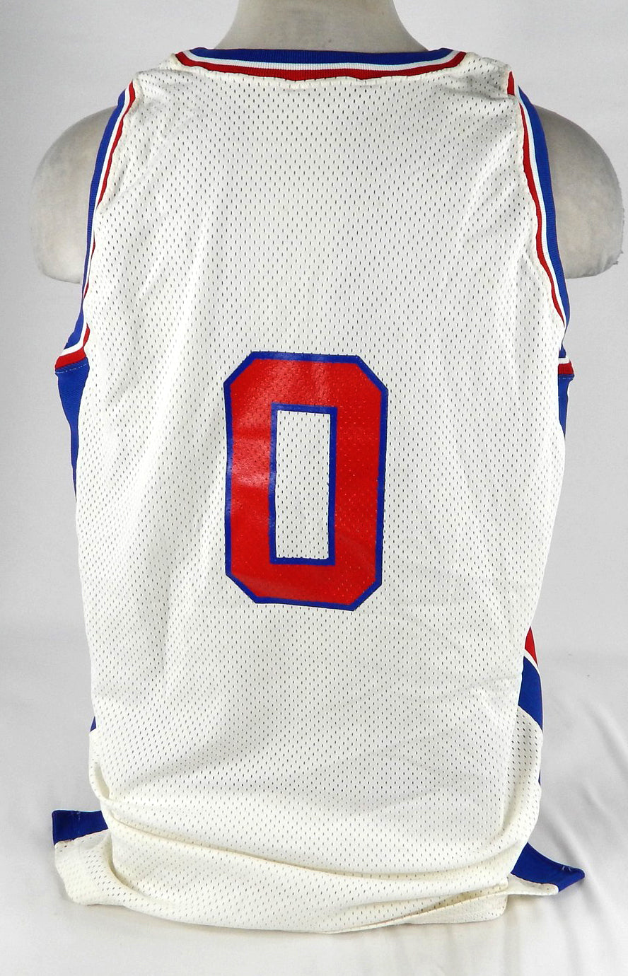 1991-92 Detroit Pistons #0 Game Issued White Jersey 46 DP75708 Pic2