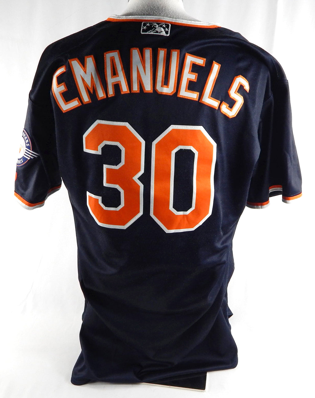 2024 Las Vegas Aviators Stevie Emanuels #30 Game Used Navy Jersey 48 252 Pic2